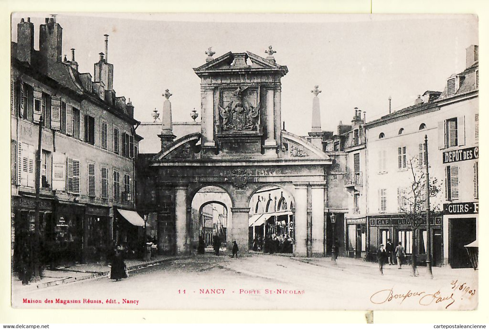 26097 / ⭐ NANCY Meurthe-Moselle Porte St SAINT-NICOLAS 24.06.1903 à Irma BULCOURT Rue St Maur Paris - MMM 11 - Nancy