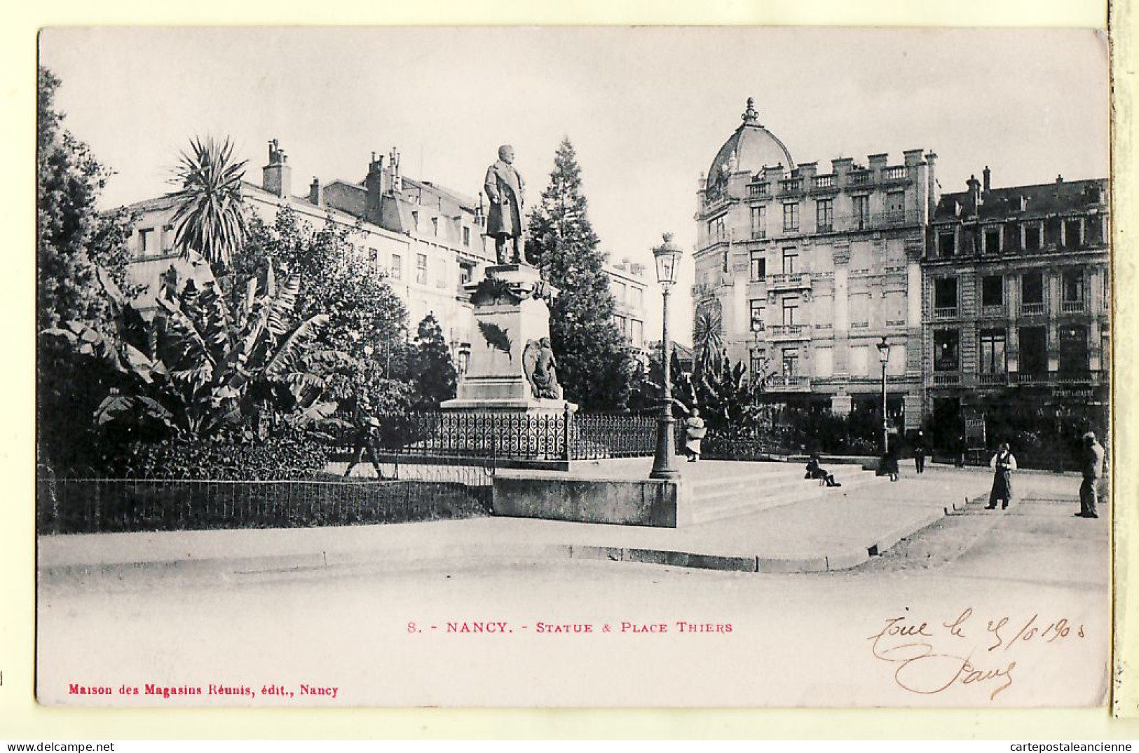 26106 / ⭐ NANCY 54-Meurthe-Moselle Statue Place THIERS  24.06.1903 à Irma BULCOURT Rue St Maur Paris - MMM 8 - Nancy