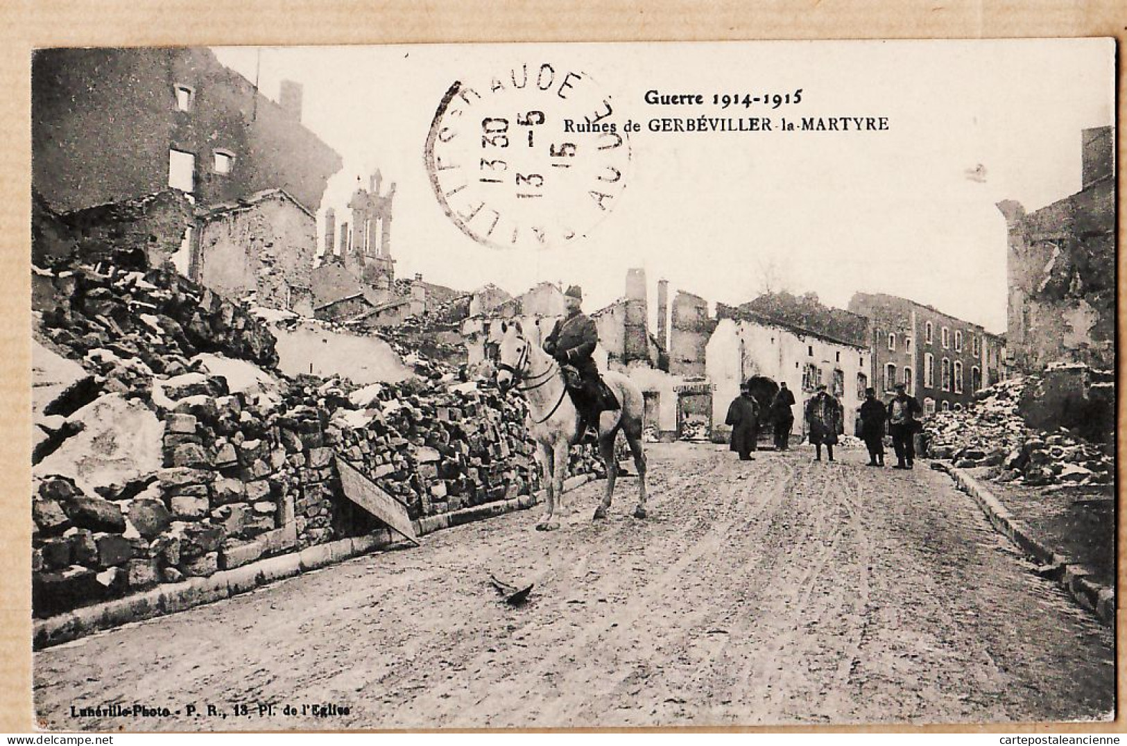 26166 / ⭐ Souvenir 54GERBERVILLER-la-MARTYRE 09-05-1915 Ruines Guerre 1914 WW1 MOURA à Charlotte COMBETTES Sallèles-Aude - Gerbeviller