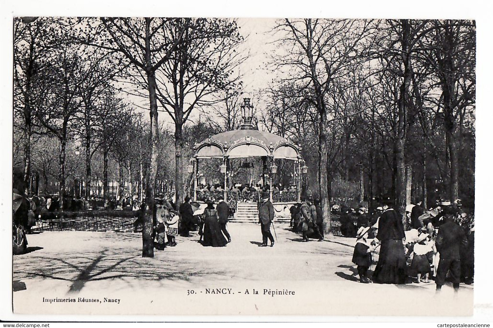 26084 / ⭐ NANCY Meurthe Moselle KIOSQUE Musique La PEPINIERE Concert 1910s à BILLARD Ateliers Materiel Roulant Rue Rome - Nancy