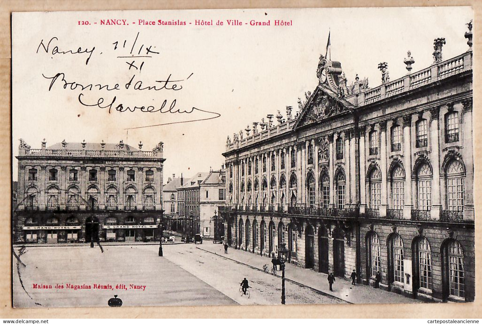 26085 / ⭐ 54-NANCY Place Statue STANISLAS Hotel De Ville 11.09.1911 à CHAUSSEBOURG Mouthier Haute Pierre Doubs - Nancy