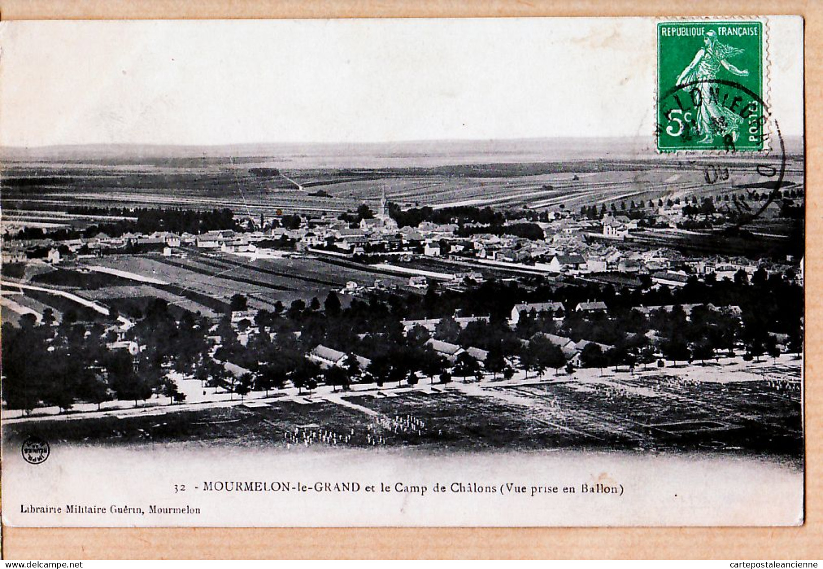 26250 / ⭐ 51-MOURMELON Le GRAND Marne CAMP De CHALONS Vue Prise En BALLON 17.06.1909 à CHAPDELAINE Loiron Mayenne - Camp De Châlons - Mourmelon