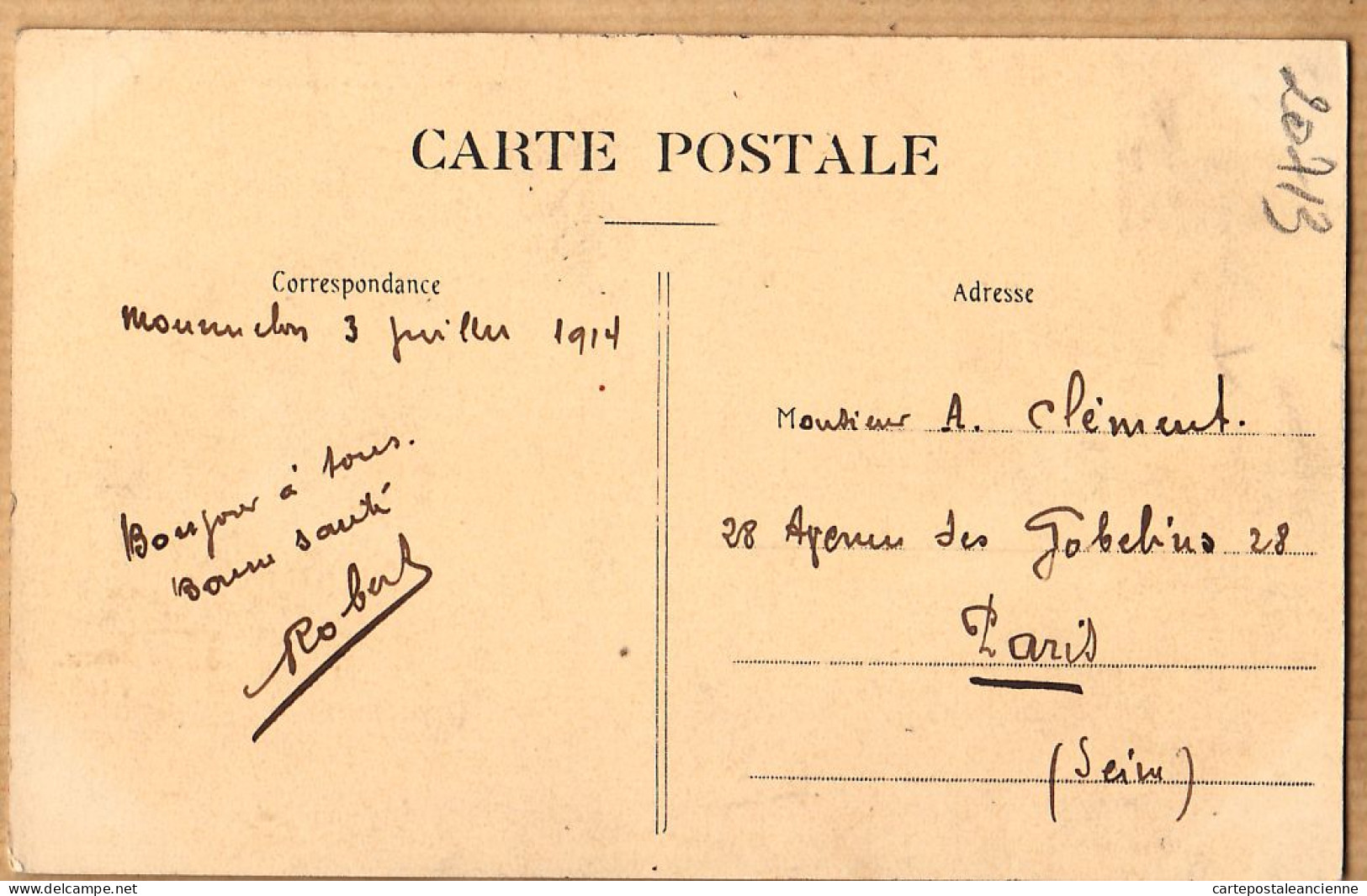 26259 / ⭐ 51-Marne CAMP De CHALONS N°84 INTERIEUR D'une TENTE 03.07.1914 à CLEMENT Avenue Gobelins Paris - Camp De Châlons - Mourmelon