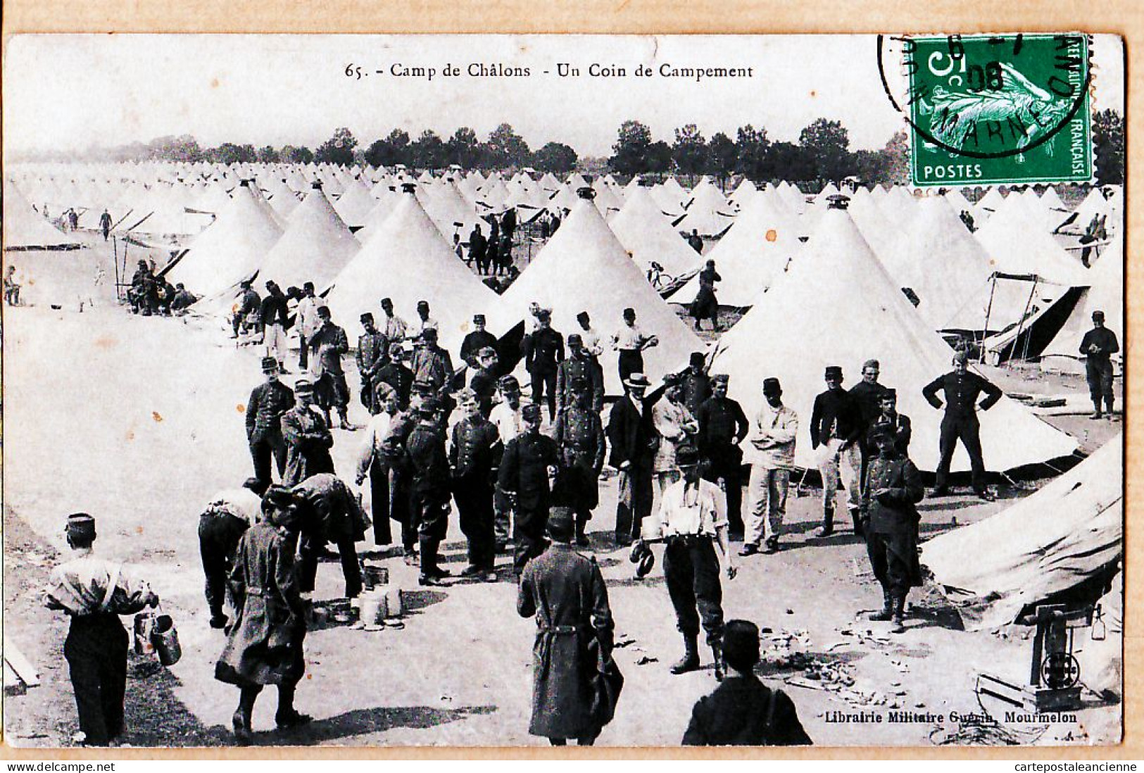 26257 / ⭐ 51-Marne CAMP De CHALONS N°65 Un COIN CAMPEMENT 06.07.1908 à LEROY PERRIER St Aubin Des Bois Eure Loir - Camp De Châlons - Mourmelon