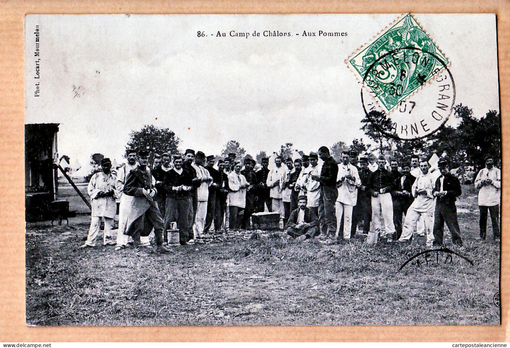 26247 / ⭐ Au CAMP De CHALONS Sur 51-Marne Aux POMMES 1907 à BOQUIE Rue Du Commerce Petit Quevilly Photo LOCART Mourmelon - Camp De Châlons - Mourmelon