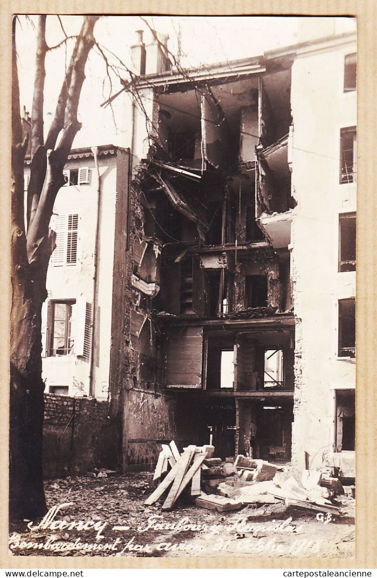 26023 / ⭐ ♥️ Peu Commun Carte-Photo NANCY (54) Bombardement Par Avion 31 Octobre 1918 Faubourg STANISLAS CpaWW1 - Nancy