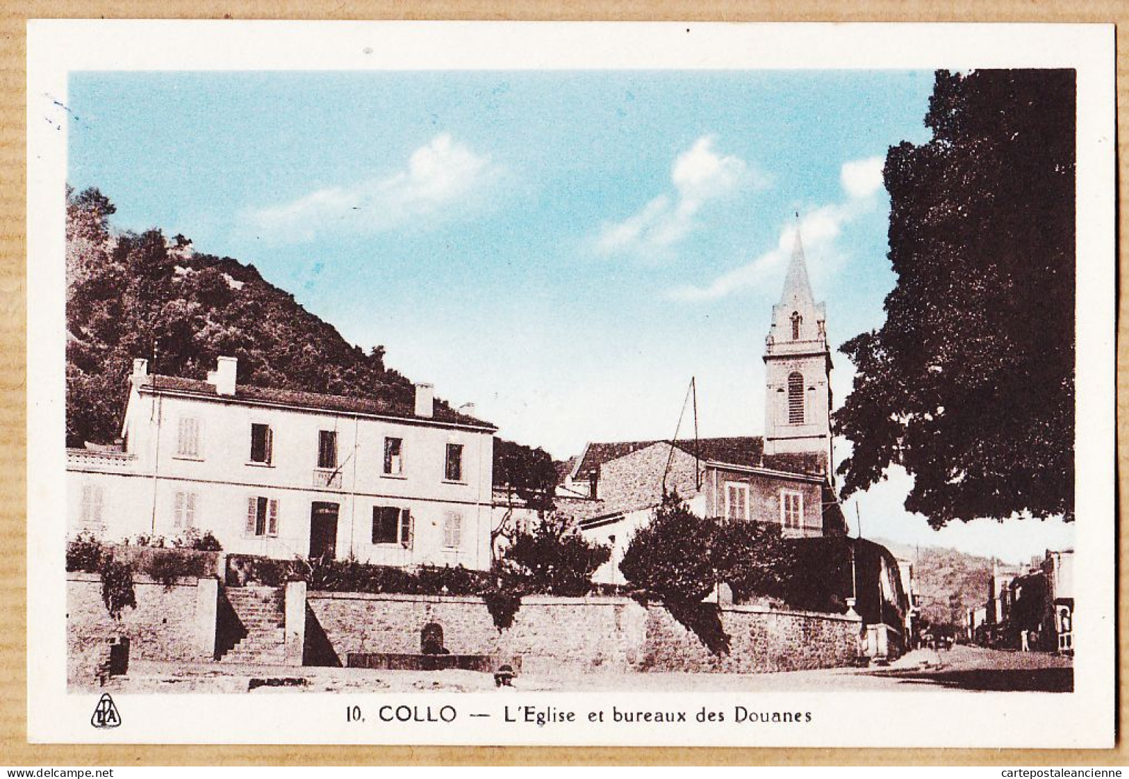 26449 / ⭐  Peu Commun COLLO El Qoll Les Bureaux Des DOUANES Et Eglise 1920s PHOTO-AFRICAINES 10  Algérie Constantine  - Autres & Non Classés