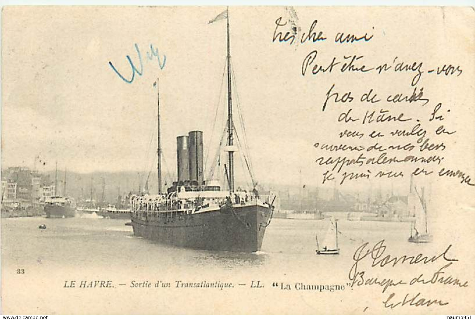 Lot N° 31 de 10 Bateaux divers - 76 LE HAVRE