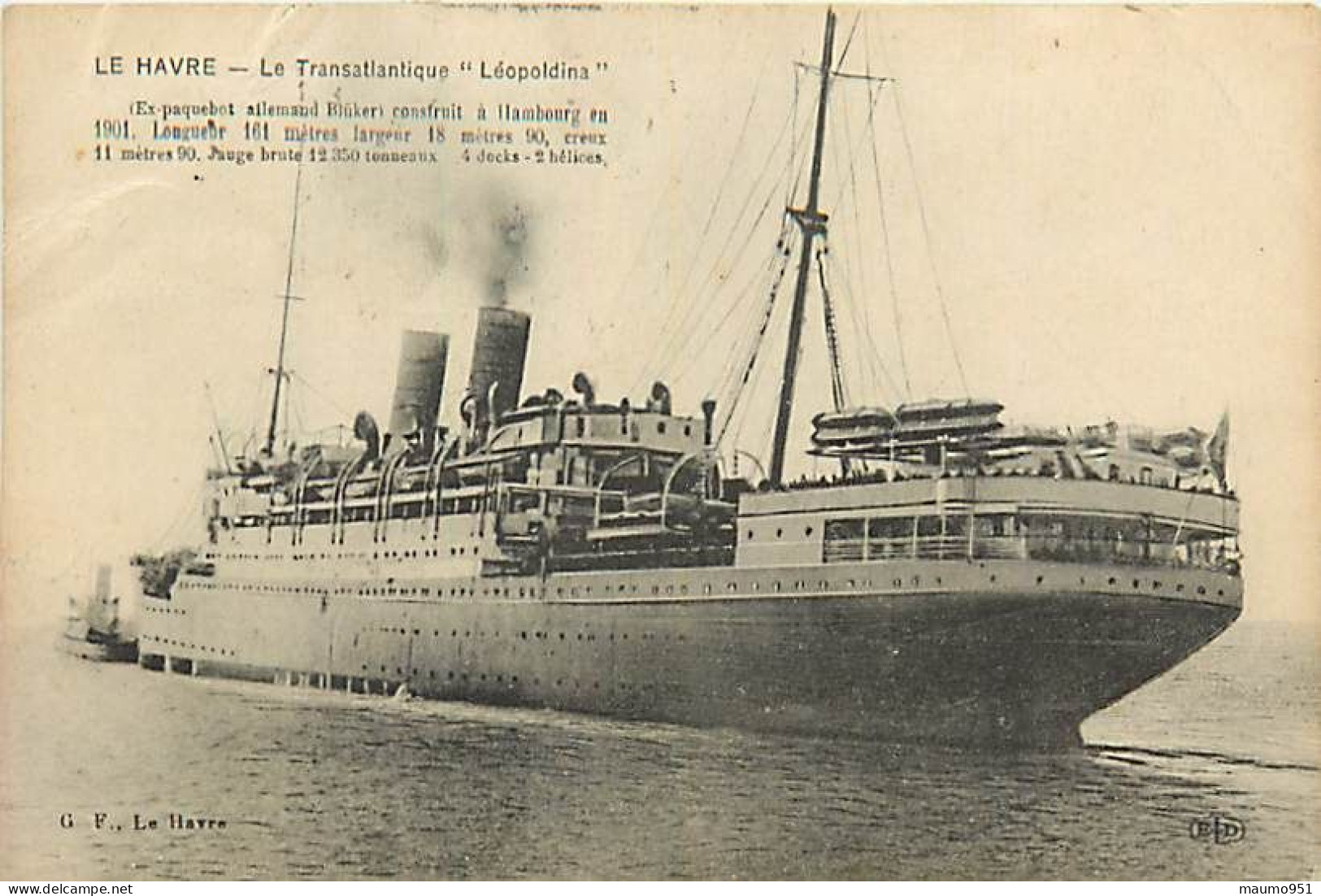 Lot N° 31 de 10 Bateaux divers - 76 LE HAVRE