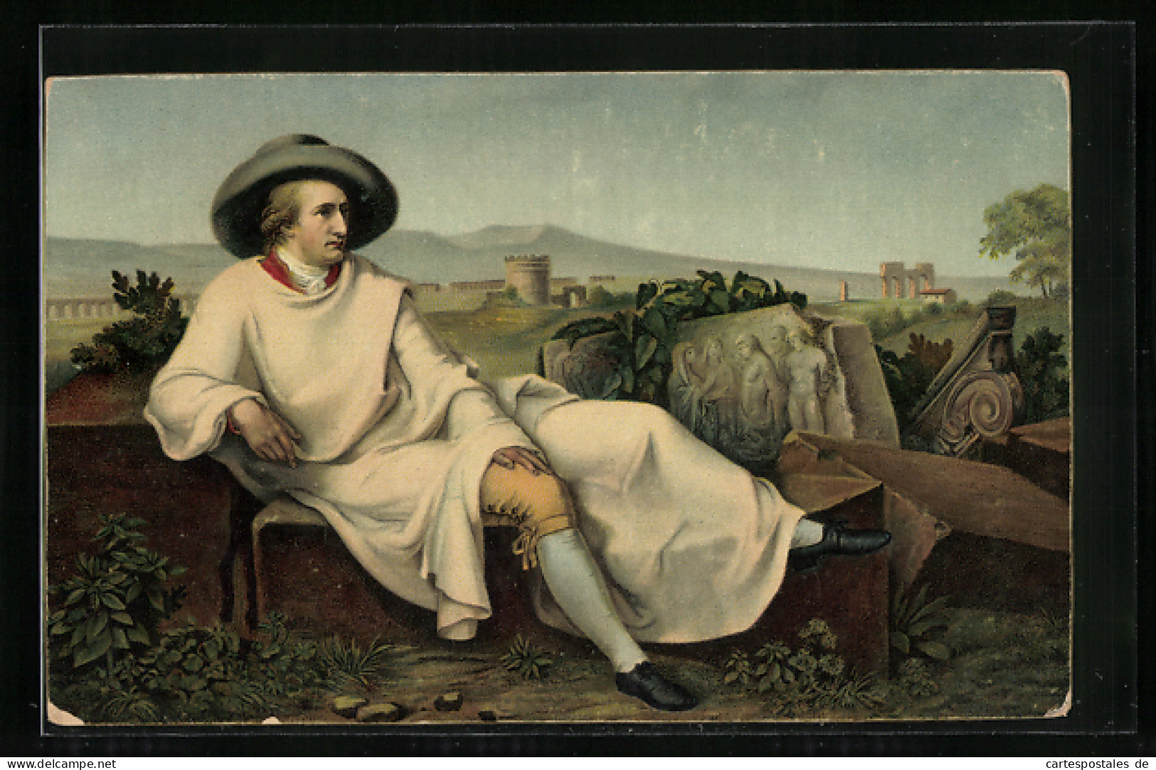 Künstler-AK Stengel & Co. Nr. 29166: Goethe In Italien  - Schrijvers