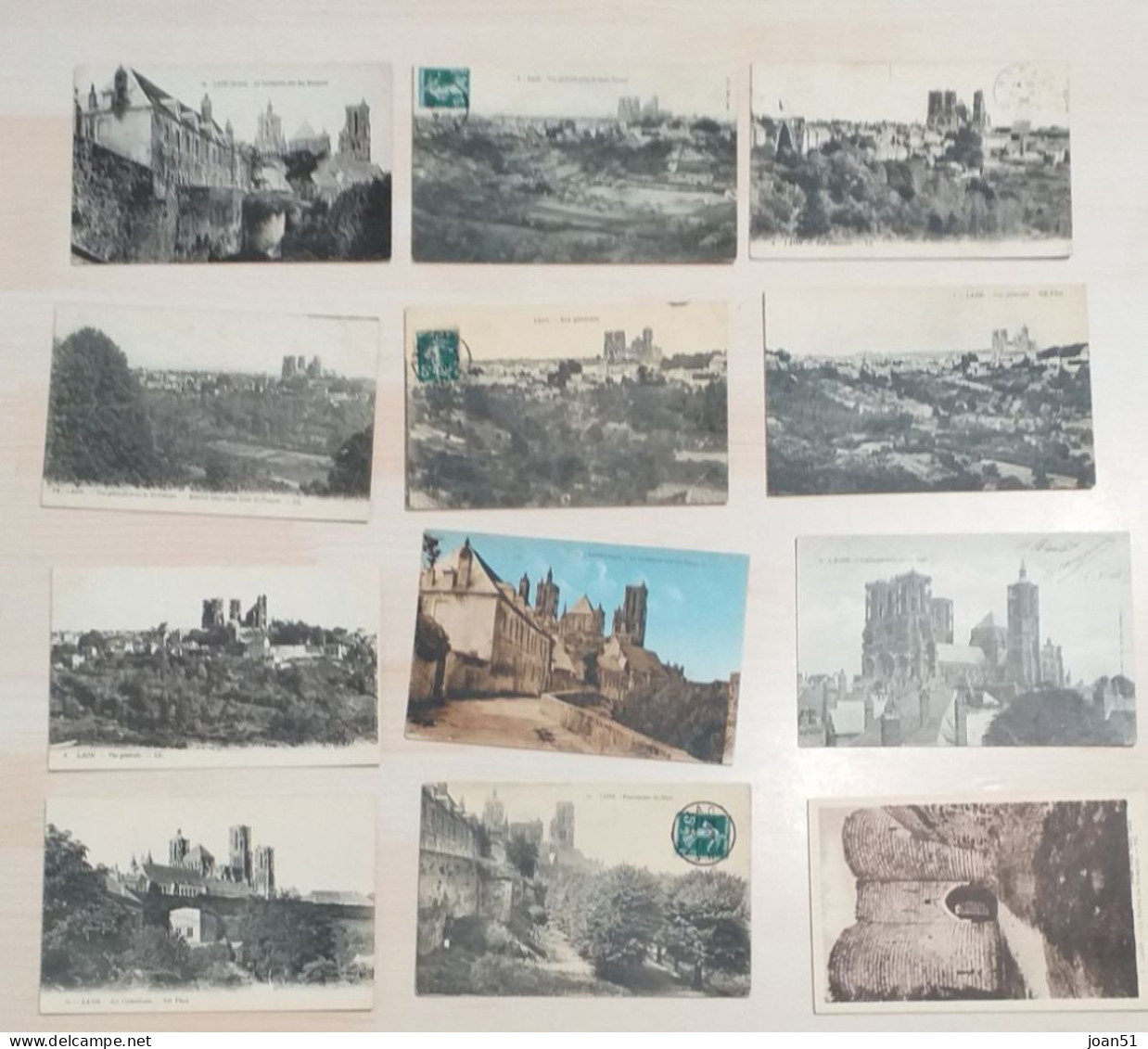 LOT DE 26 CARTES POSTALES ANCIENNES DE LAON - Verzamelingen & Kavels