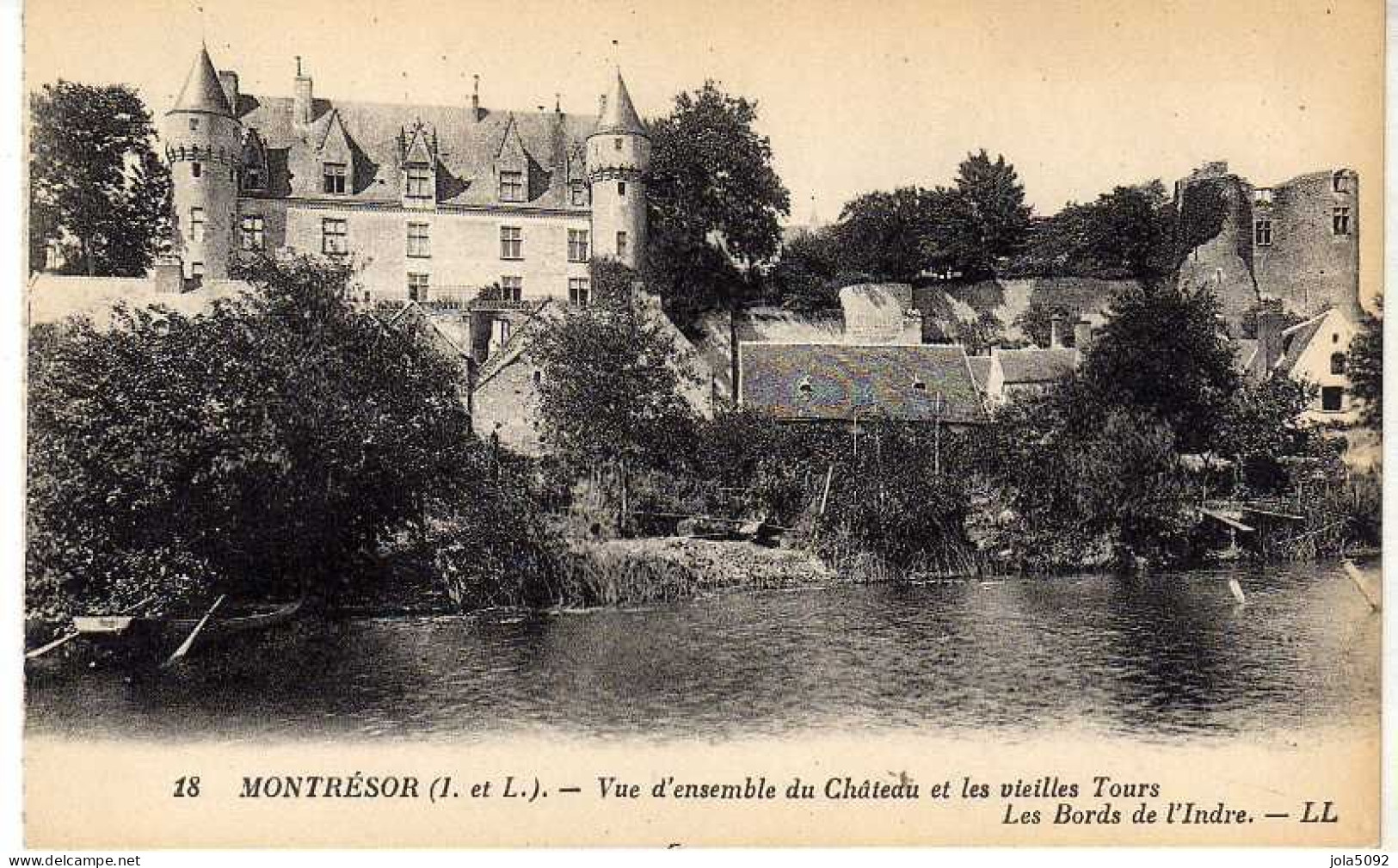 37 - MONTRESOR - Vue D'ensemble Du Château - Les Bord De L'Indre - Autres & Non Classés