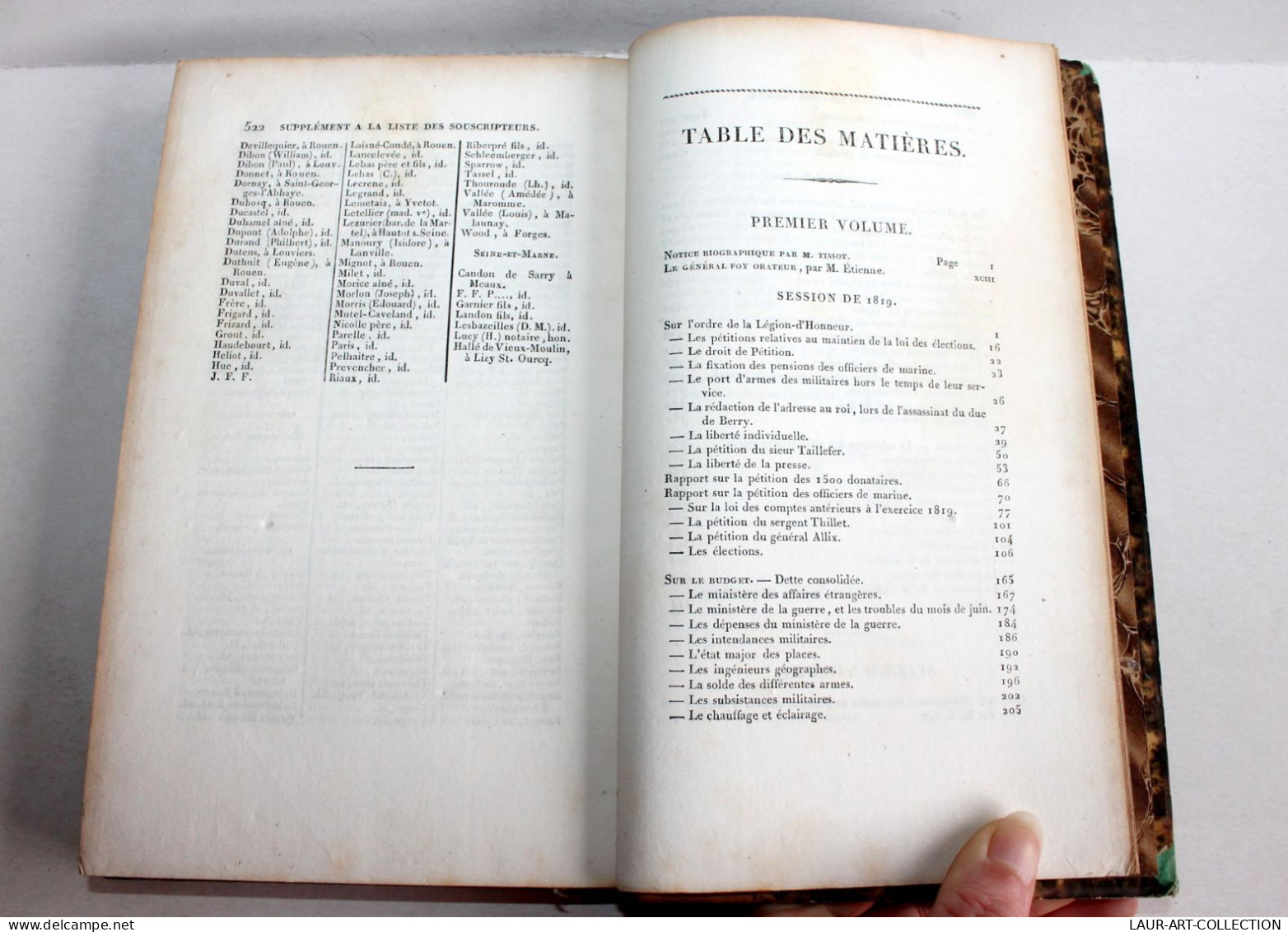 DISCOURS DU GENERAL FOY + NOTICE BIOGRAPHIQUE De TISSOT 2e Ed. 1826 COMPLET 2T/2 / ANCIEN LIVRE XIXe SIECLE (1803.182) - 1801-1900