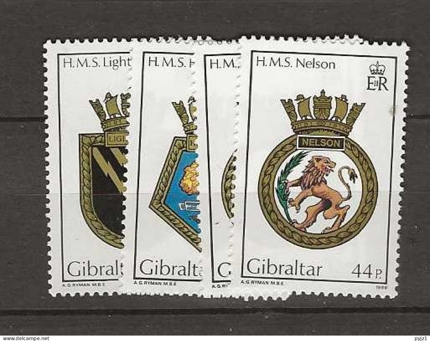 1986 MNH Gibraltar Mi 513-16 Postfris ** - Gibilterra