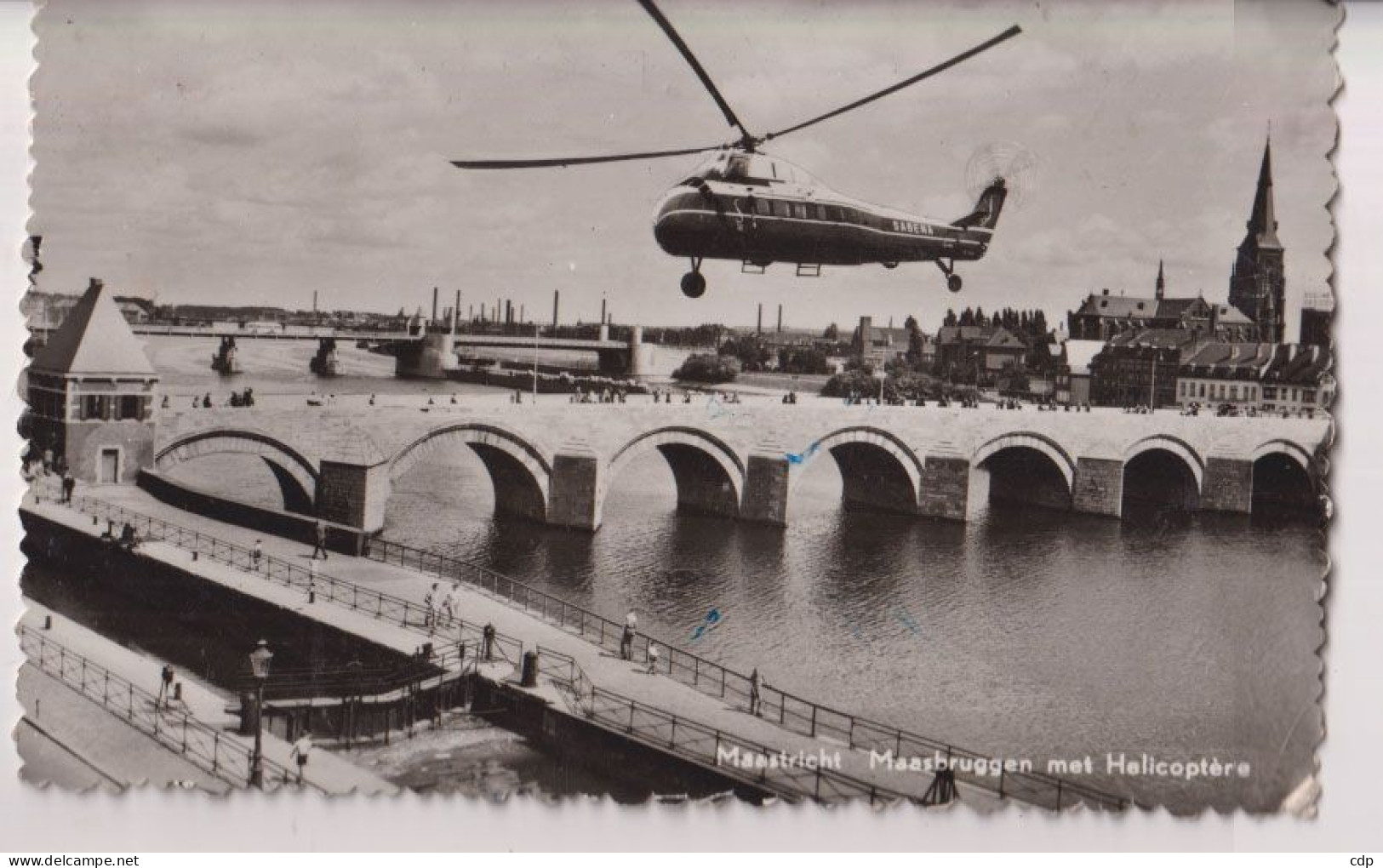 Cpa Maastricht   Hélicoptère Sabena   1962 - Helicópteros