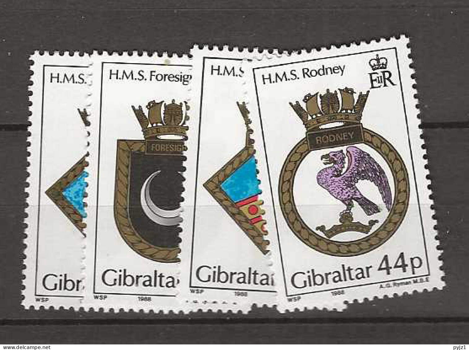 1988 MNH Gibraltar Mi 548-51  Postfris ** - Gibilterra