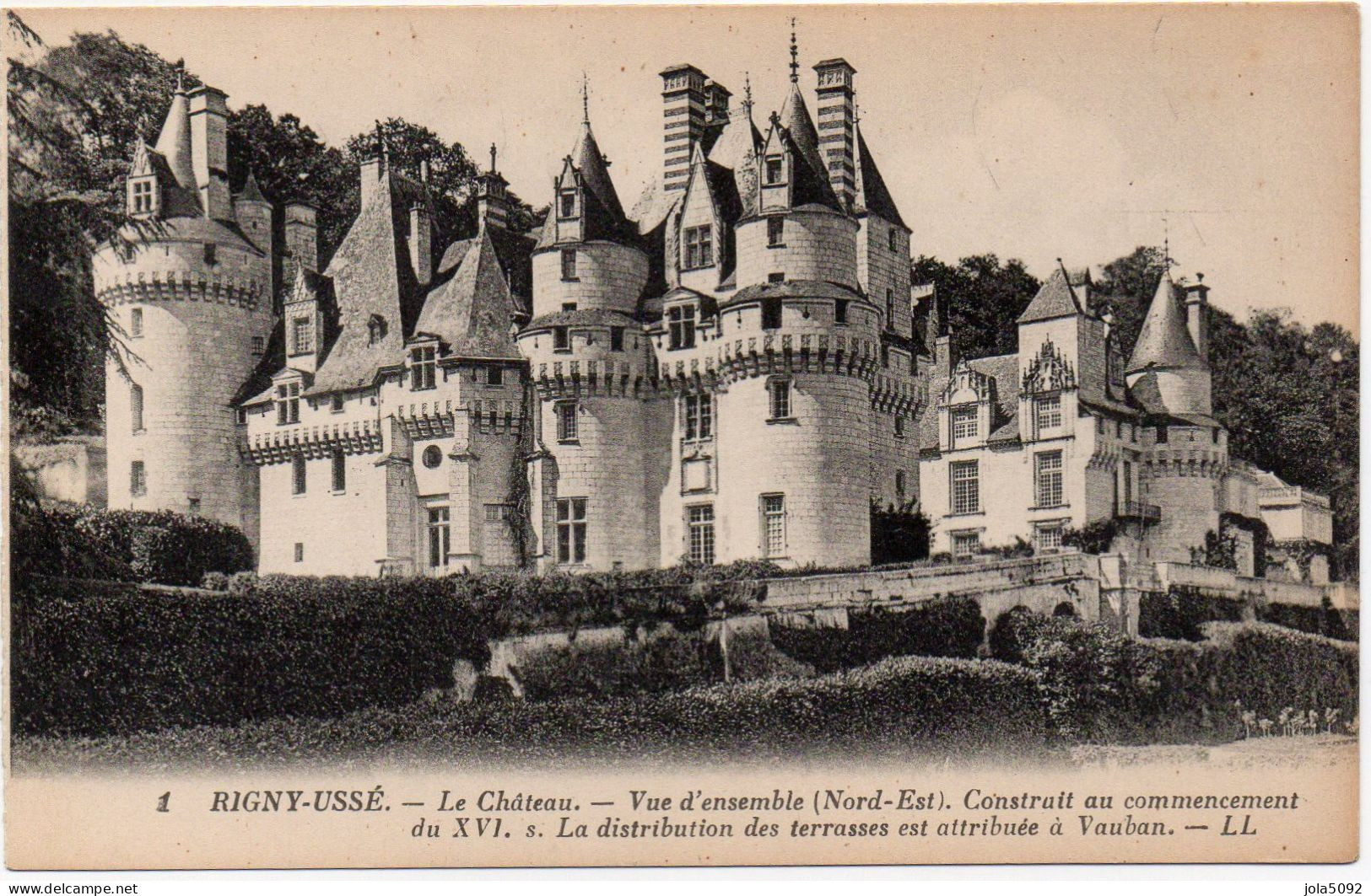 37 - RIGNY-USSE - Le Château - Vue D'ensemble - Other & Unclassified