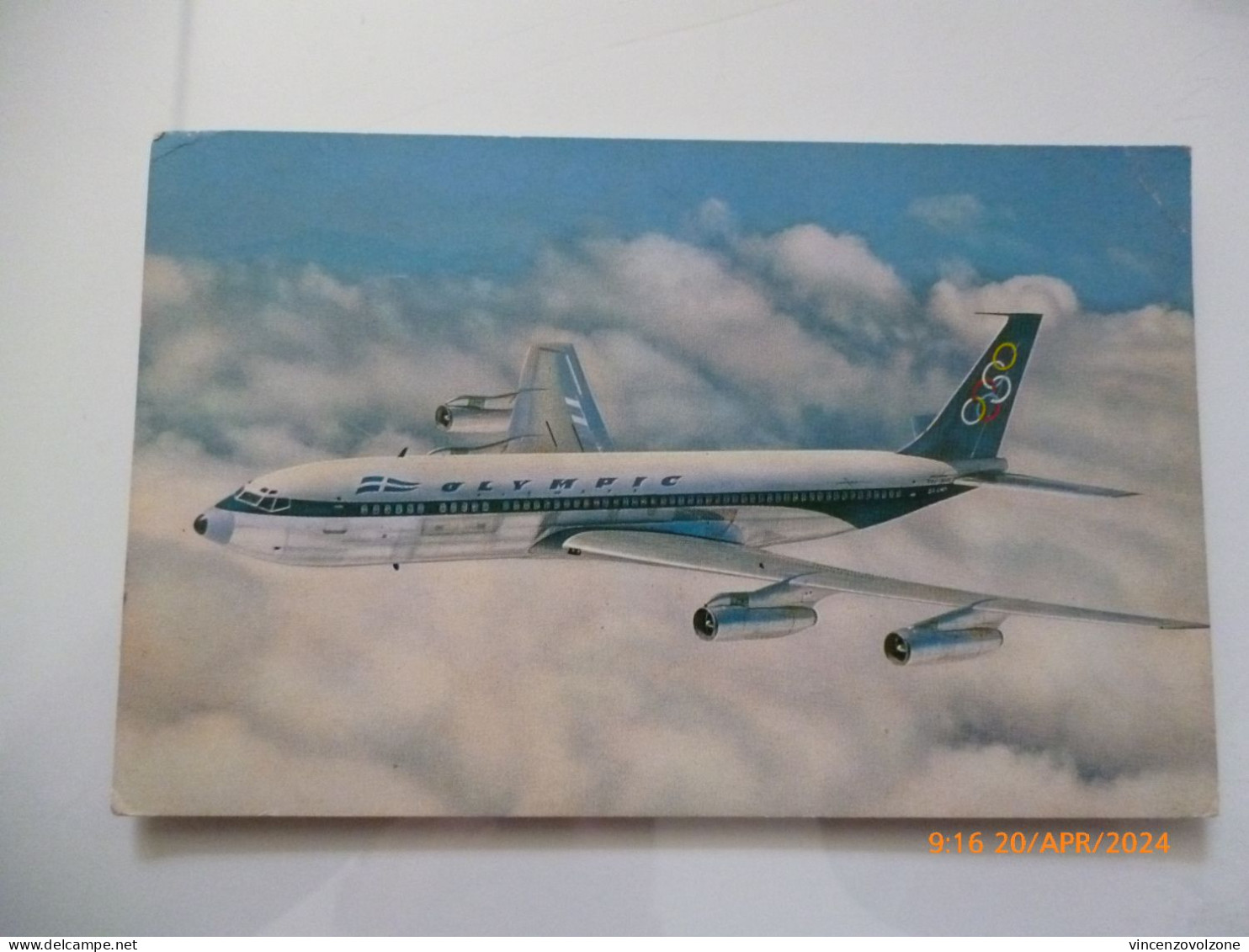 Cartolina "OLIMPYC BOEING 707 - 320" - 1946-....: Modern Era