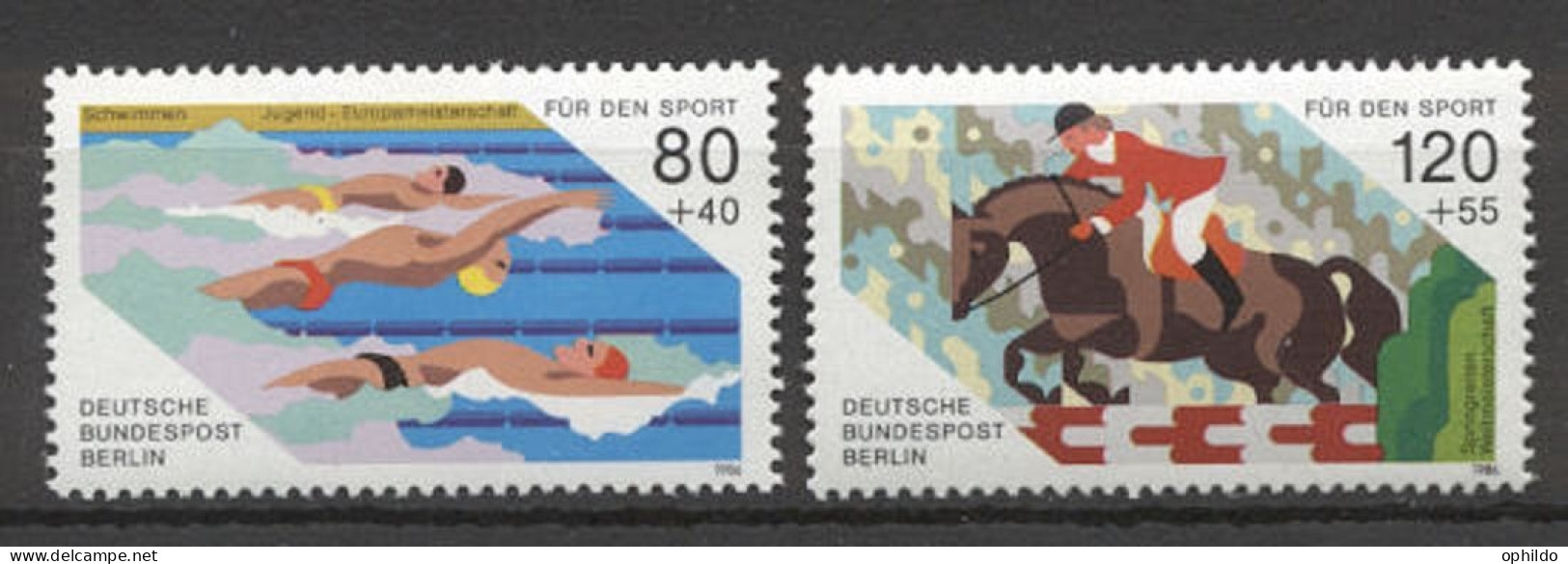 Berlin  712/713  * *  TB  Sport - Unused Stamps