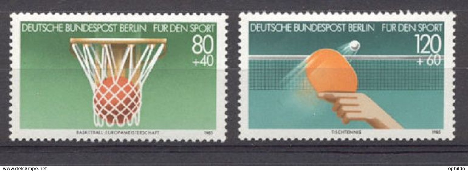 Berlin  691/692  * *  TB  Sport   - Unused Stamps