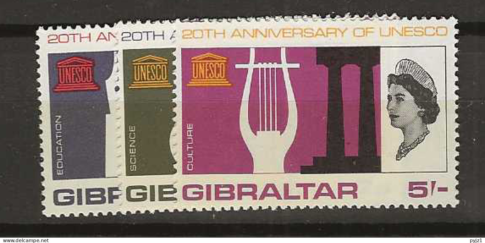 1966 MNH Gibraltar Mi 185-87 Postfris ** - Gibilterra