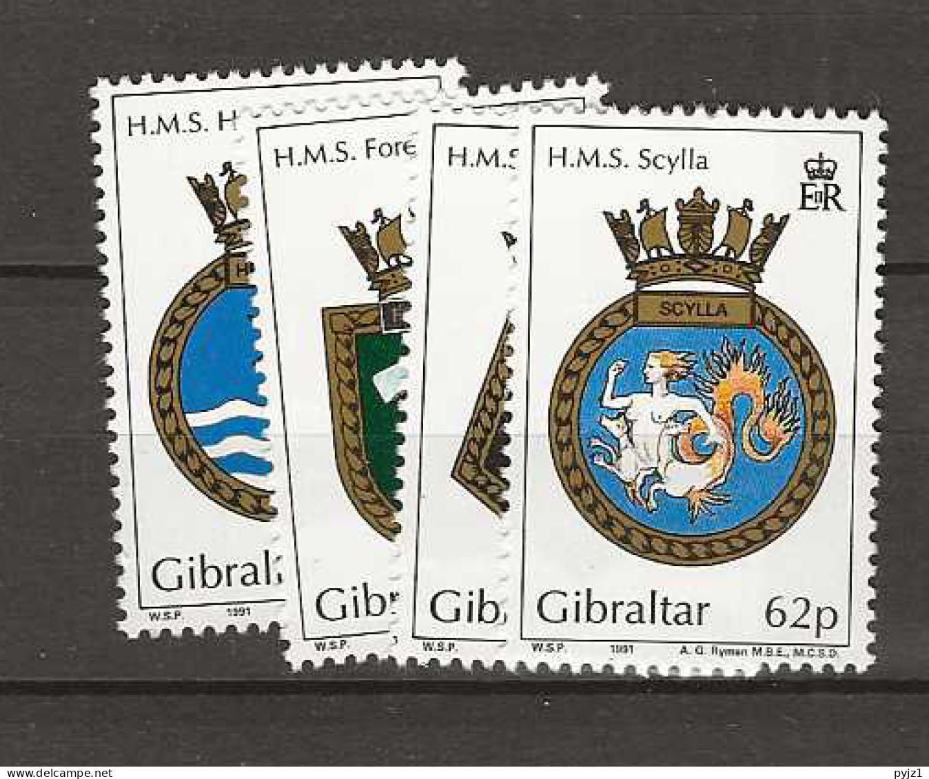 1991 MNH Gibraltar Mi 615-18 Postfris ** - Gibraltar