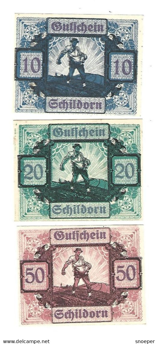 **Austria Notgeld  Schildorn Serie Compleet 959c - Oesterreich