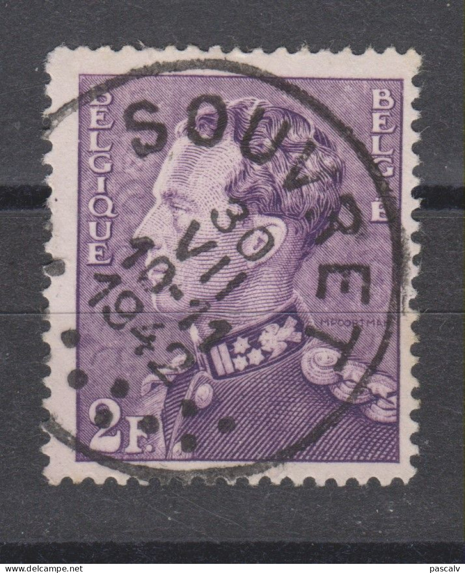 COB 431 Oblitération Centrale SOUVRET - 1936-51 Poortman