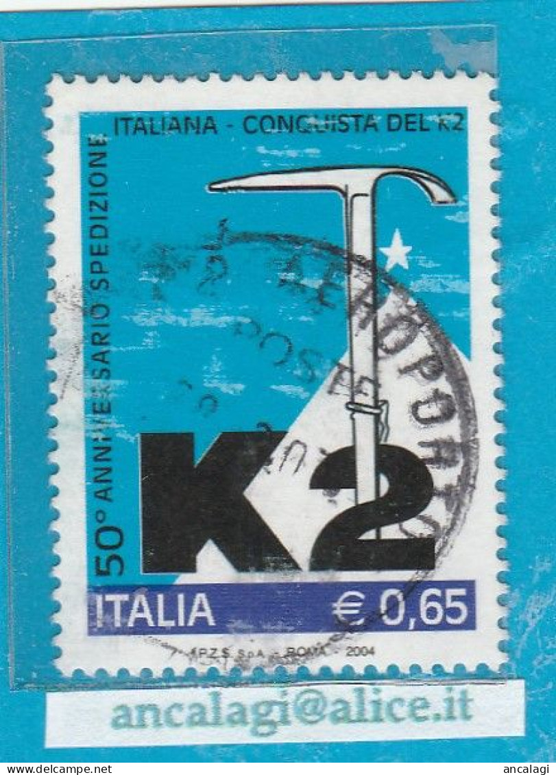 USATI ITALIA 2004 - Ref.0939 "CONQUISTA DEL K2" 1 Val. - - 2001-10: Oblitérés