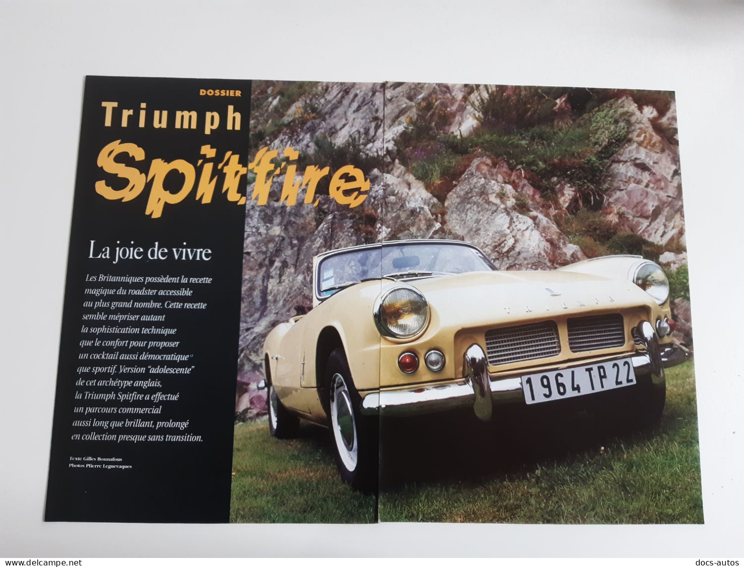 Coupure De Presse Automobile Triumph Spitfire - Voitures