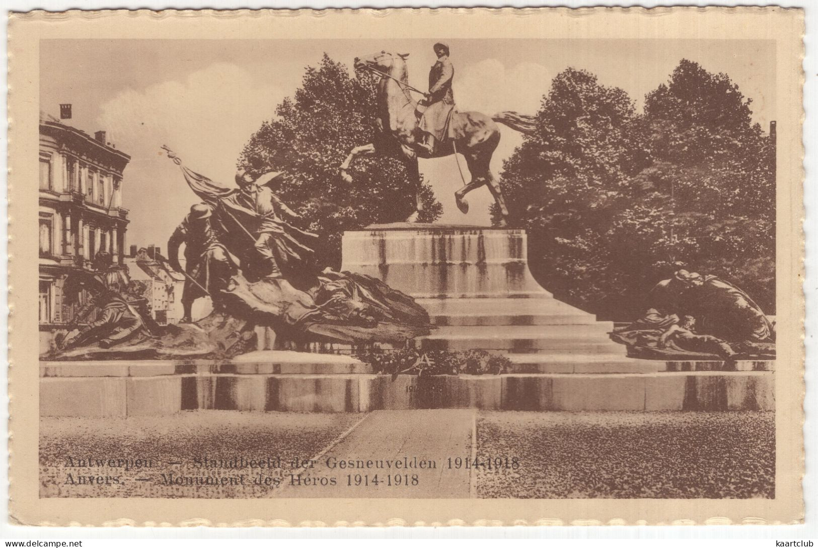 Antwerpen - Standbeeld Der Gesneuvelden 1914-1918 / Anvers - Monument Des Heros - (Belgique/België) - Antwerpen