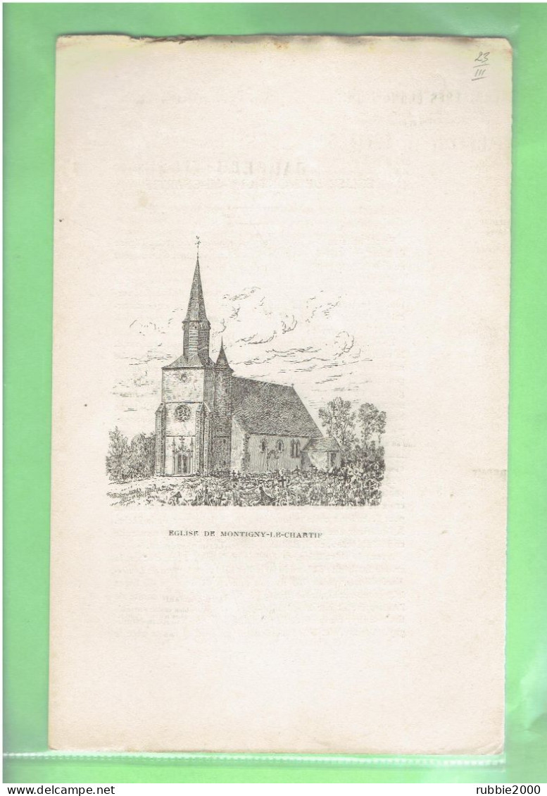 1904 EGLISE DE MONTIGNY LE CHARTIF EURE ET  LOIR - Centre - Val De Loire