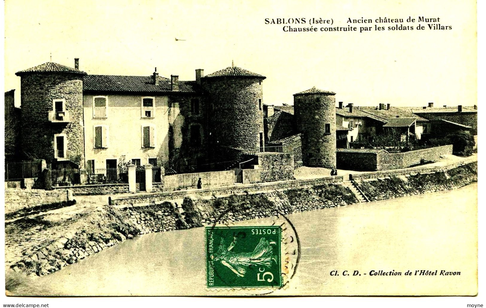 3493 -  Isére -  SABLONS    Ancien Chateau De Murat -  - Circulée En 1913 - Otros & Sin Clasificación