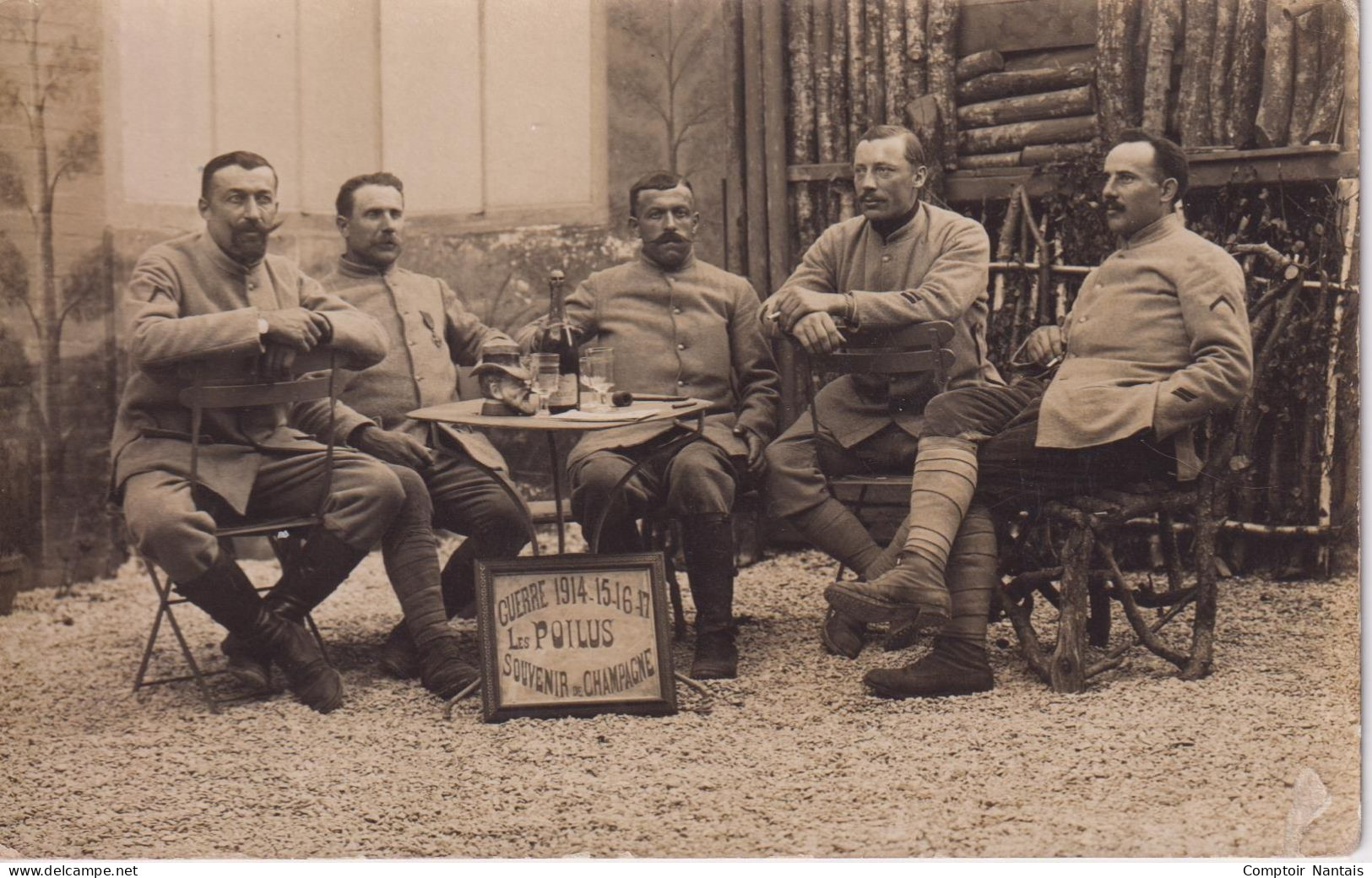 Guerre 1914-15-16-17 - Les Poilus - Souvenir De Champagne - Oorlog 1914-18