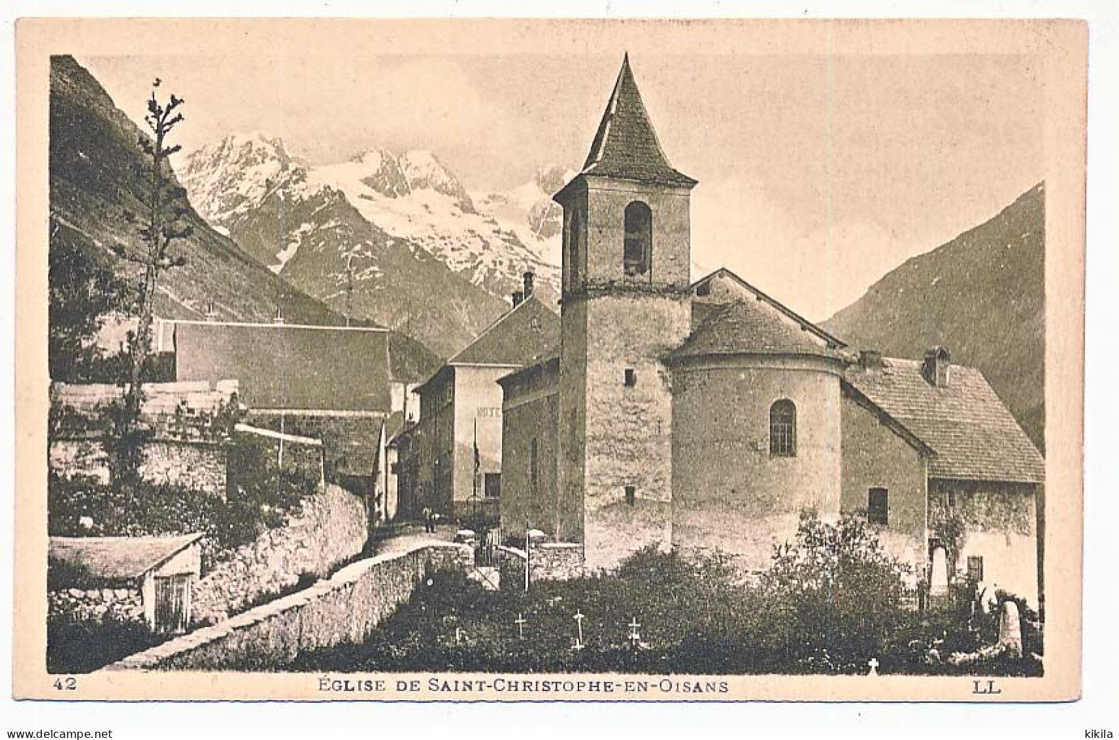 CPSM 9 X 14 Isère Eglise De SAINT CHRISTOPHE EN OISANS - Otros & Sin Clasificación