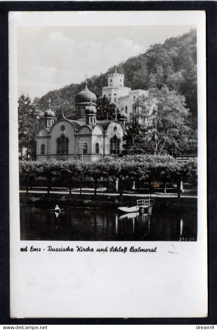 ALLEMAGNE - BAD EMS - Russische Kirche Und Schless Balmoral - Bad Ems