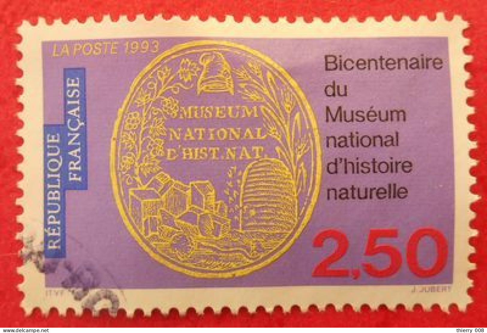 2812 France 1993 Oblitéré Bicentenaire Du Muséum National D’Histoire Naturelle Sceau - Usati