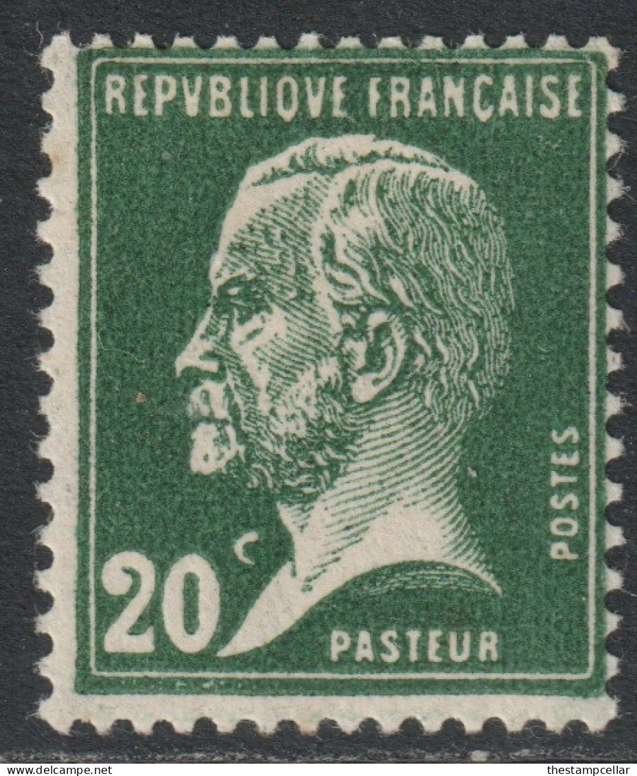 France Scott 187 - SG396b, 1923 Pasteur 20c MH* - Unused Stamps