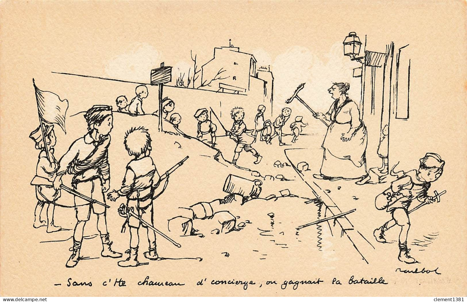 Illustrateur Illustration Poulbot Sans C'tte Chaureau D'concierge - Poulbot, F.