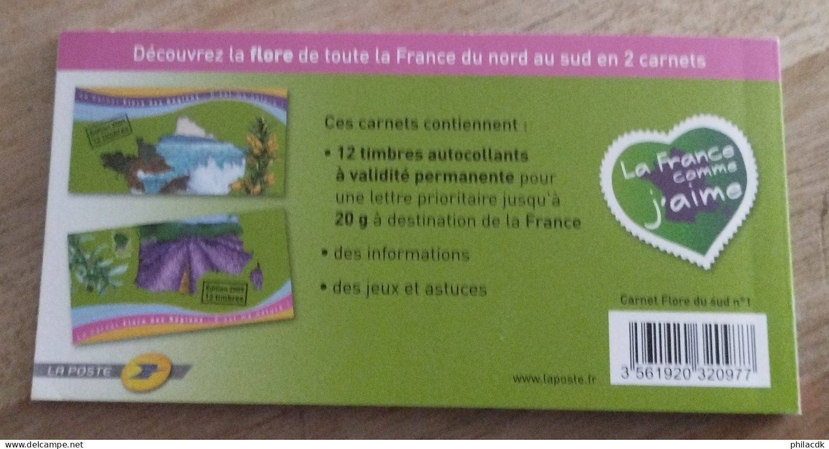 FRANCE - CARNET DE 12 TIMBRES A VALIDITE PERMANENTE (TVP) N° 303 NEUF** SANS CHARNIERE A MOINS 50% FACIALE LETTRE VERTE - Cuadernillos