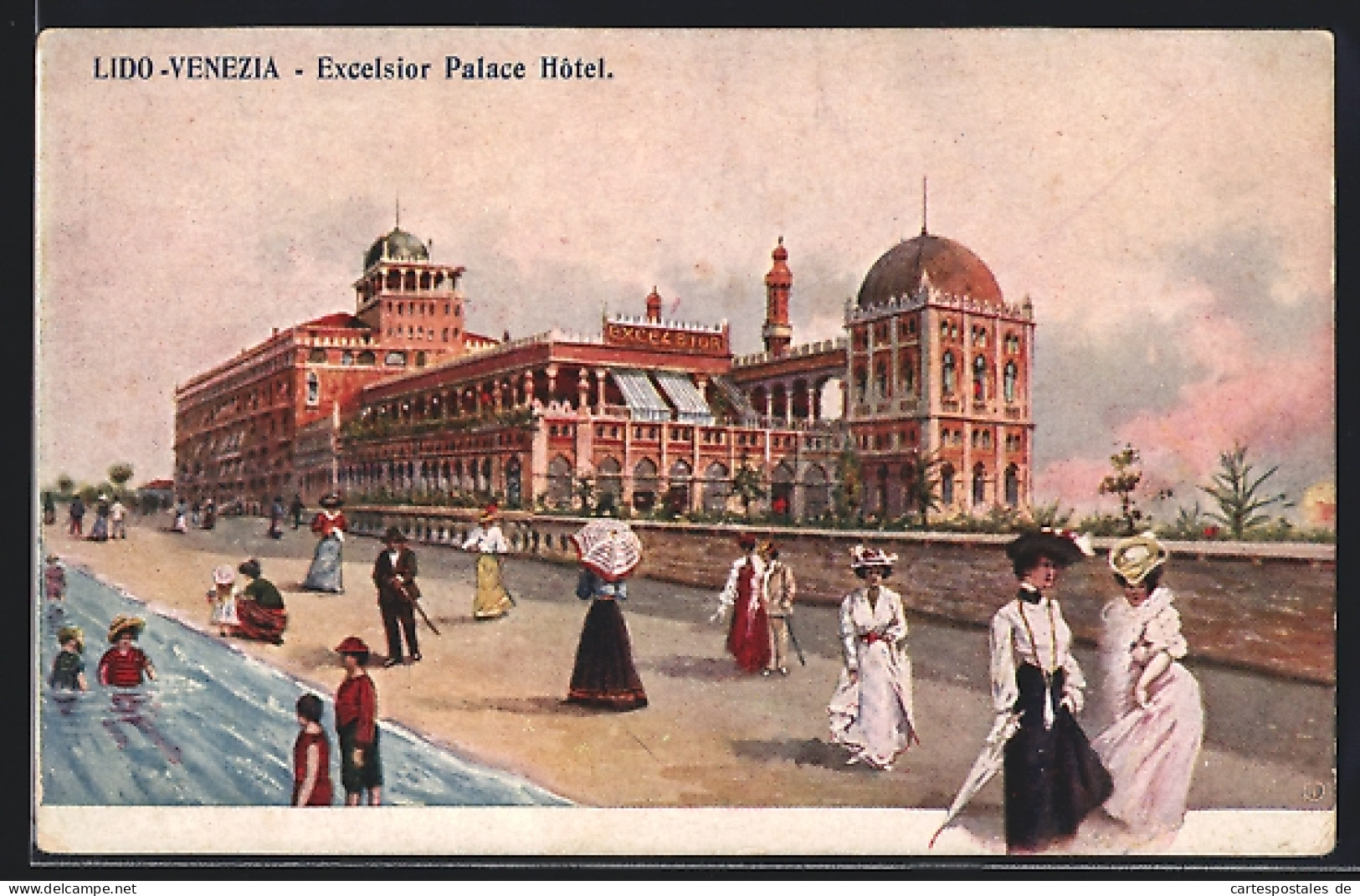 Artista-Cartolina Lido-Venezia, Excelsior Palace Hotel  - Venezia