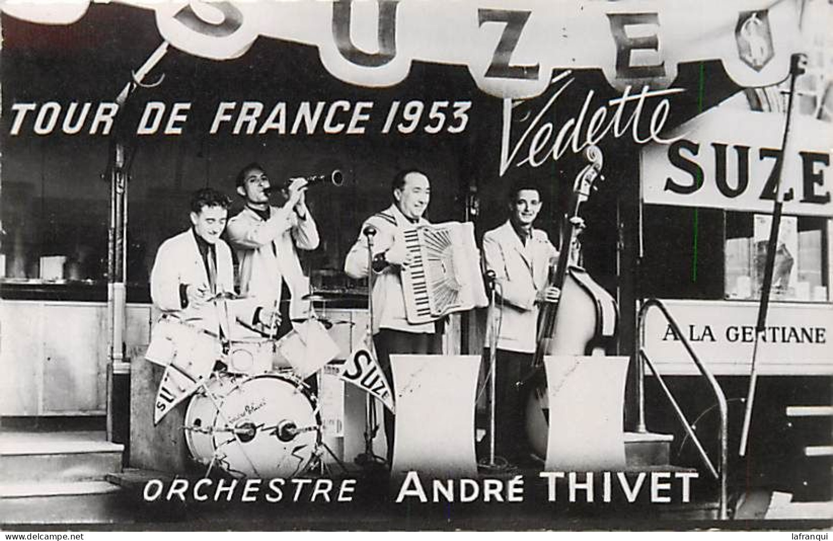 Themes Div-ref VV556-tour De France 1953-orchestre André Thivet -cliché Imbault - Mauriac - ( Livraison Offerte )- - Musique Et Musiciens