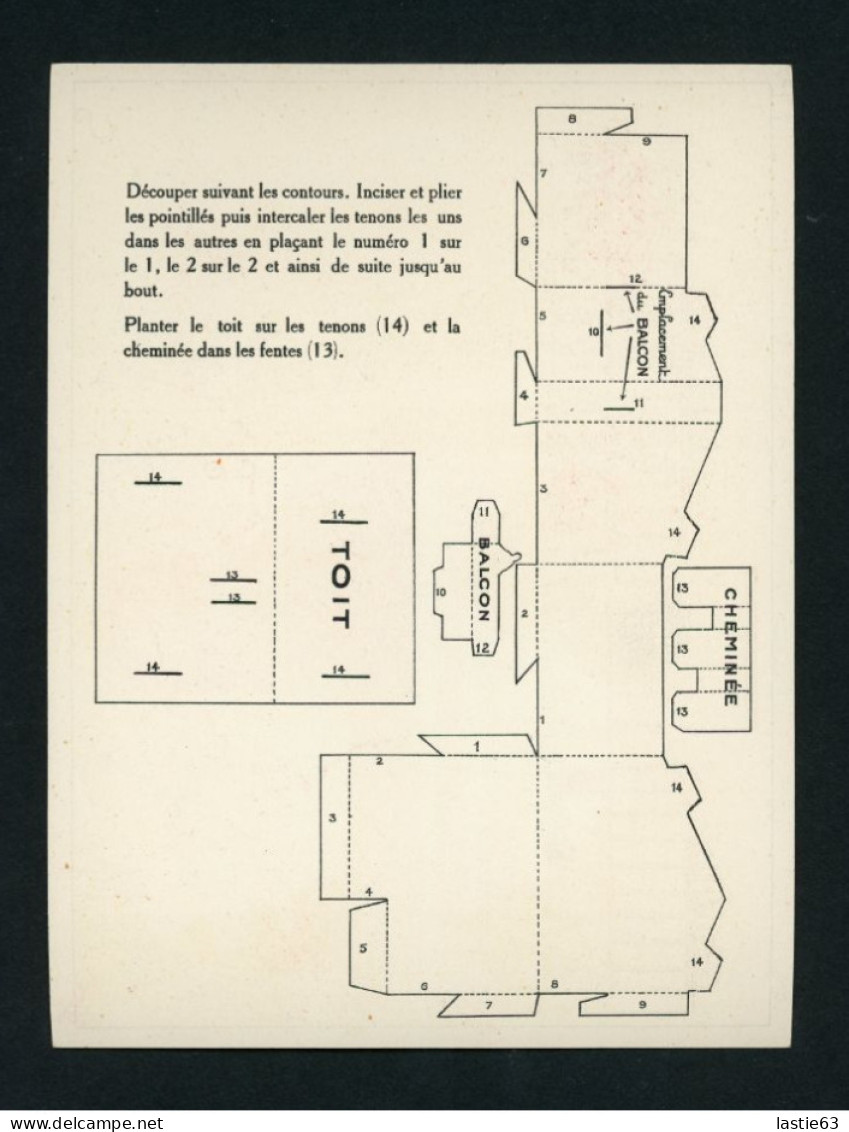 CHROMO Système  Cartonné Découpage Grands Magasins Du Louvre Maison  Basque - Other & Unclassified