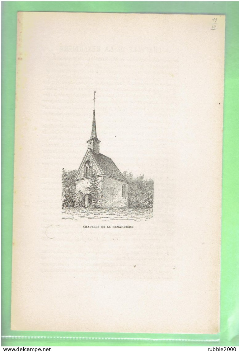 1904 MANOU CHAPELLE DE LA RENARDIERE EURE ET  LOIR - Centre - Val De Loire