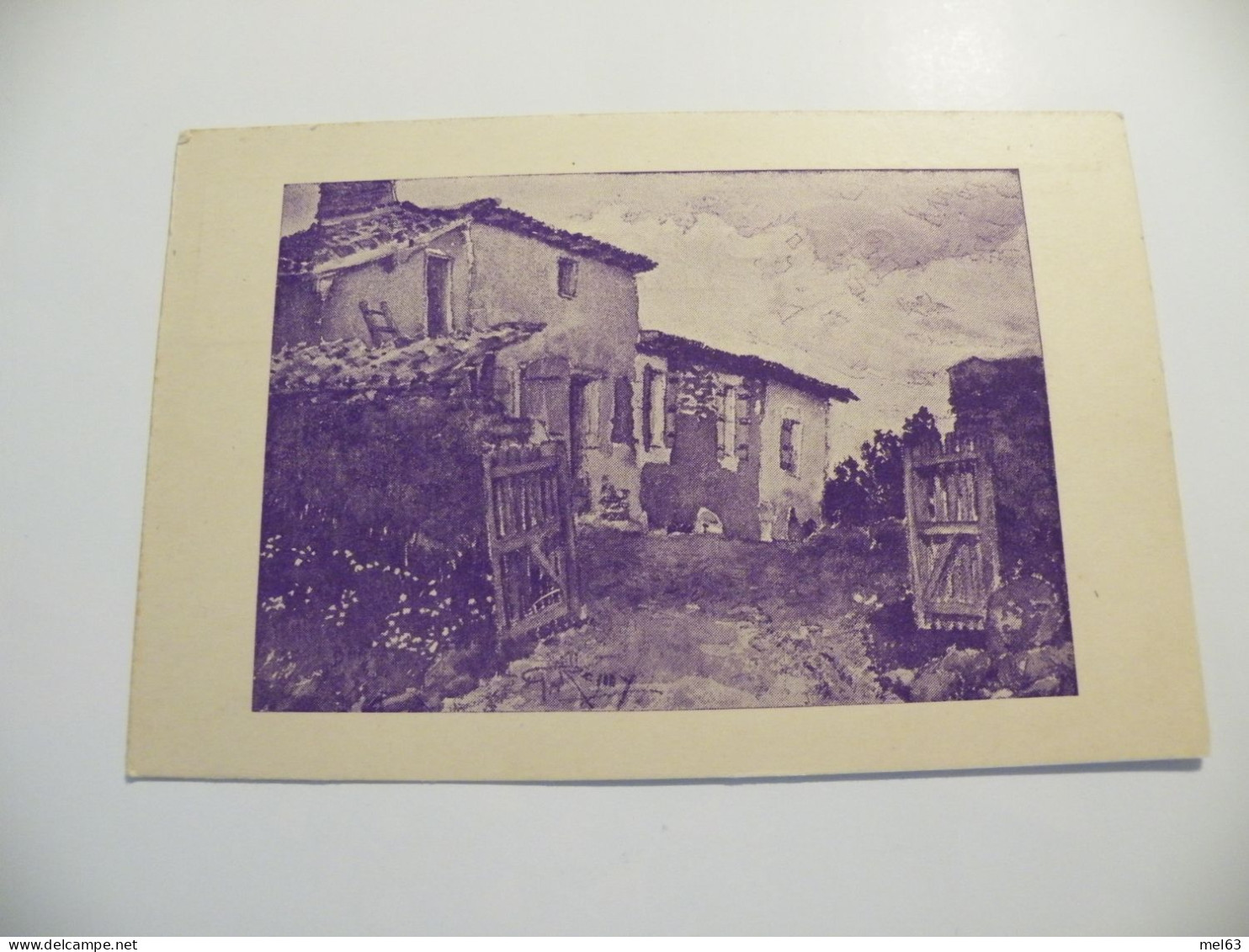 A546 . CPA. 40.Maison Barrabas,à Horsarrieu. (Landes). Les Aquarelles De G.REMY.  Beau Plan. Non écrite - Autres & Non Classés