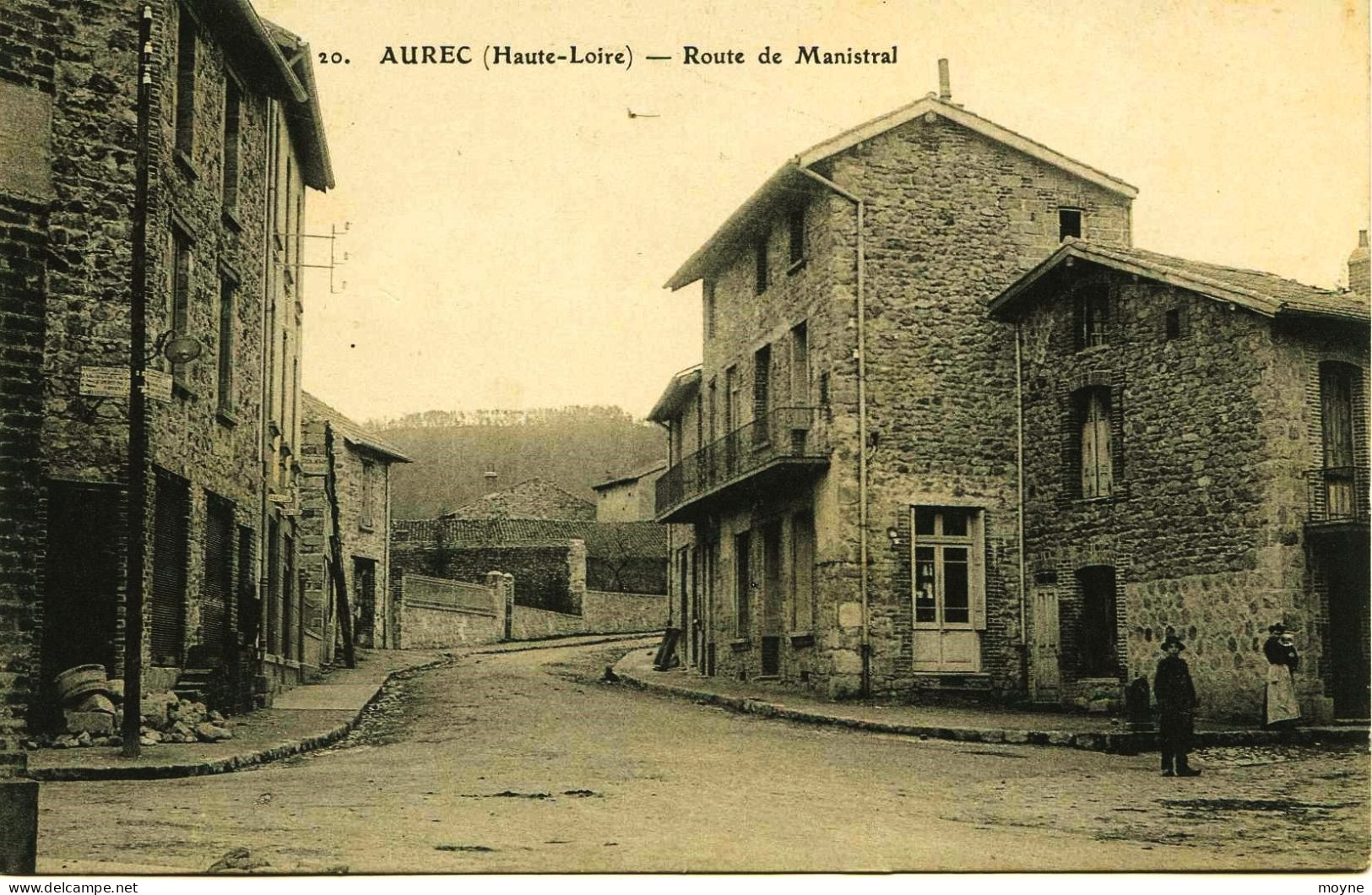 3507 -  Haute Loire -  AUREC :  Route De Manistral    -  Trés Rare - - Autres & Non Classés