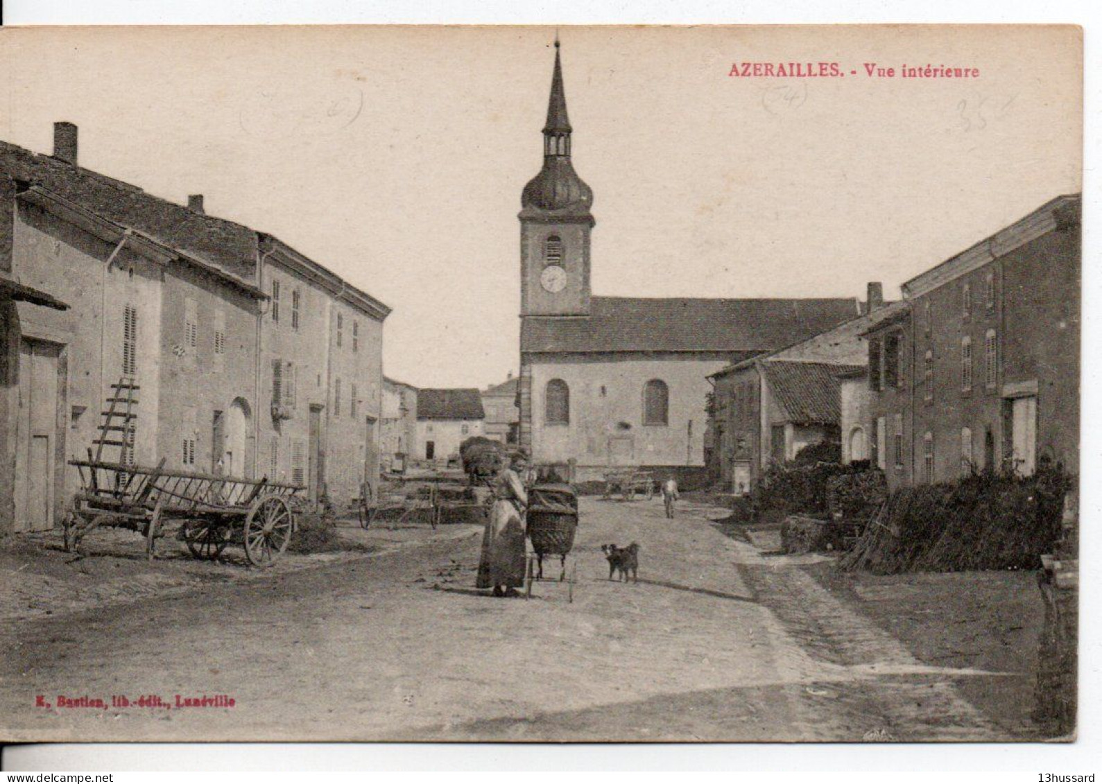 Carte Postale Ancienne Azerailles - Vue Intérieure - Otros & Sin Clasificación