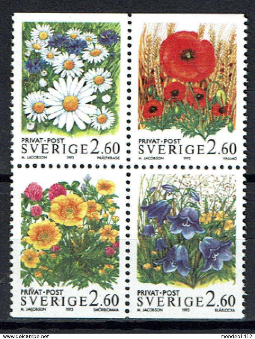 Sweden - 1993 - Yv 1763/66 - Summer Flowers, Fleurs De Champs - MNH - Nuevos