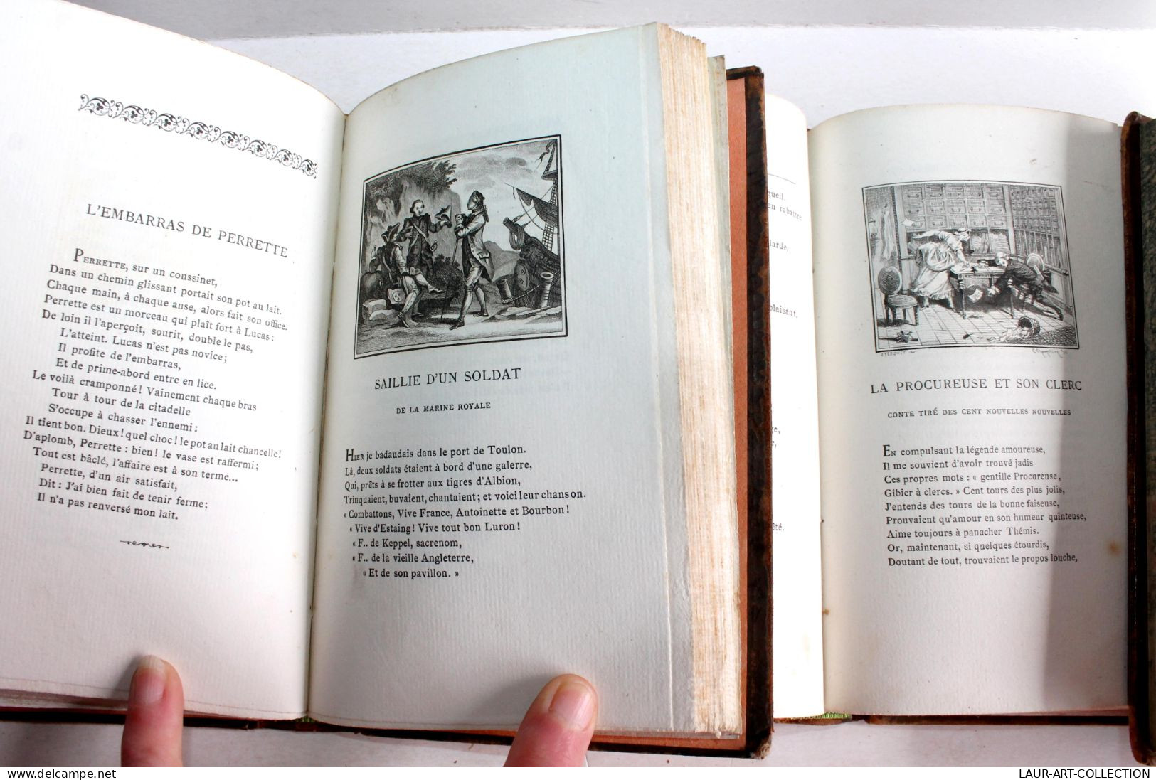 LE FOND DU SAC, RECUEIL DE CONTES EN VERS + GRAVURE 1879 LEMONNYER, COMPLET 2T/2 / ANCIEN LIVRE XIXe SIECLE (1803.192) - 1801-1900