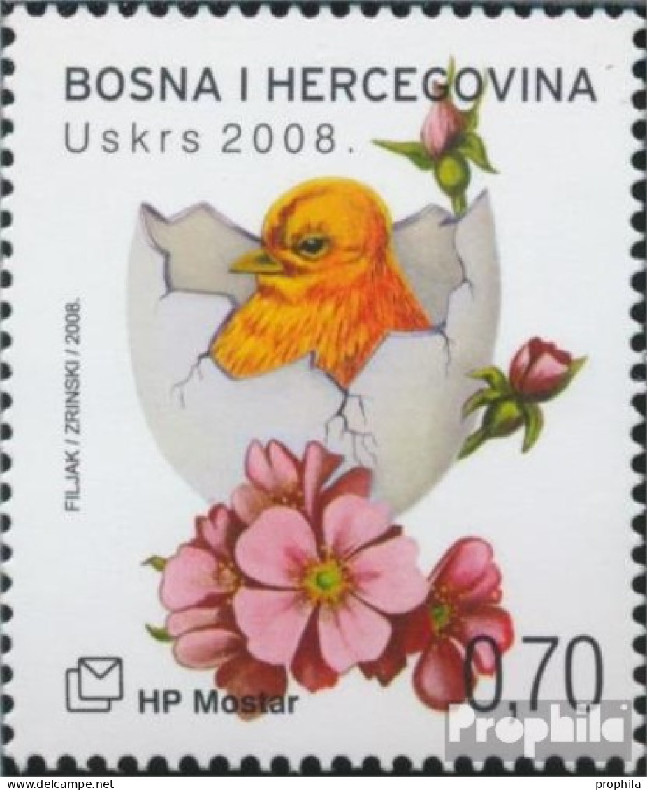 Bosnien - Kroat. Post Mostar 224 (kompl.Ausg.) Postfrisch 2008 Ostern - Bosnien-Herzegowina